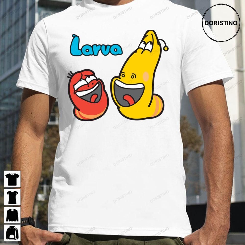 Red Yellow And Friends Larva Cartoon Awesome Shirts